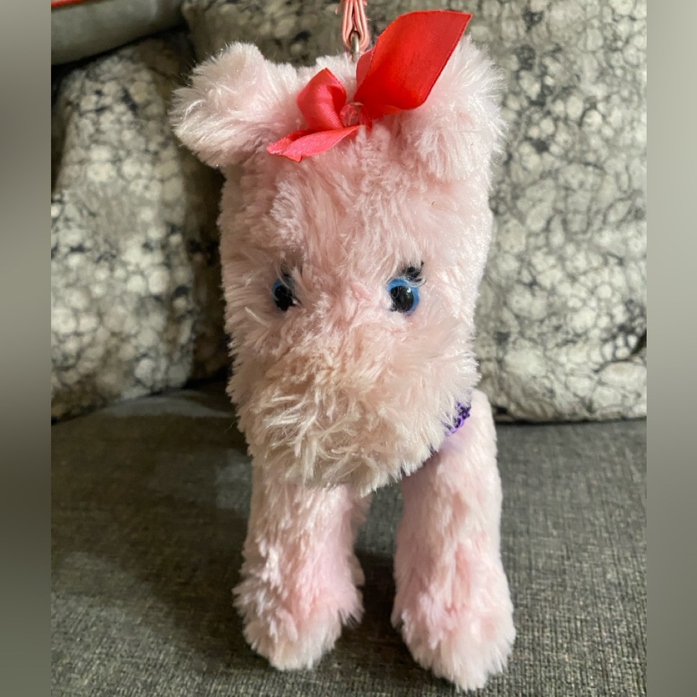 Plush Dog Handbags with Red and Pink Accents - Picture 8 of 9
